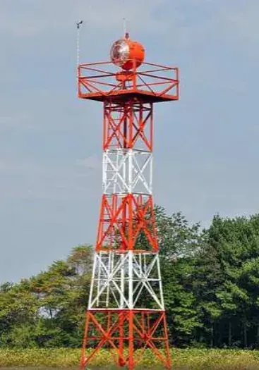 Crouse Hinds DCB-225 rotating beacon on tower