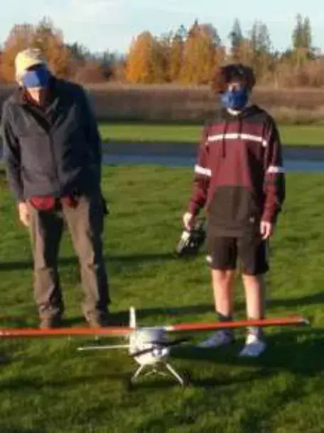 Max and Al flying the RC