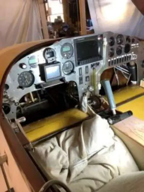 The cockpit of a Q2 homebuilt airplane under construction