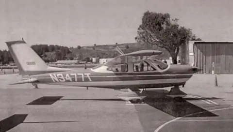 George’s Cessna Cardinal displayed at Half Moon Bay Airport
