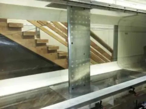 The inside of a steel tube fuselage or wing structure