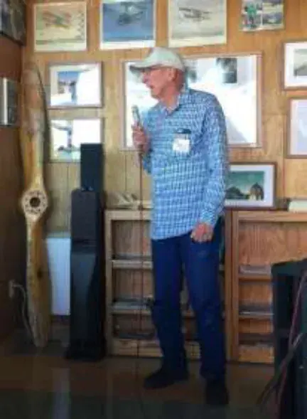 Barry Halsted, Master Pilot, not yet 80.