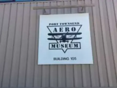 The Port Townsend Aero Museum building sign