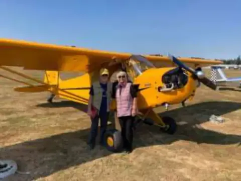 Dave & Joan Miller in their J-3