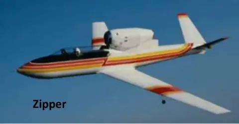 A sleek white jet with orange stripes in flight