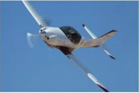 White race plane banking overhead against a blue sky