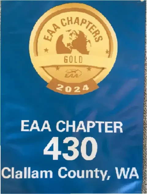 EAA Chapter 430 Gold chapter recognition banner