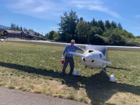 John Ward flew in from Port Townsend