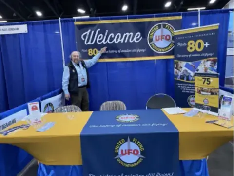 UFO booth at the Puyallup trade show