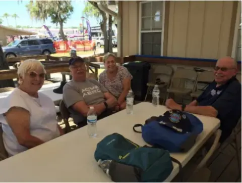 Adine and Keith Kretschmer with Ernie and Jeanne Hansen in Lakeland