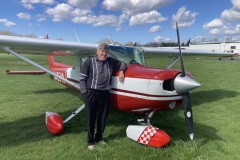Bud Davies - C-152 at Harvey Field fly-out