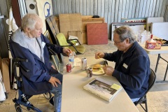 Richard Lyon and Rick - talking free flight model airplanes